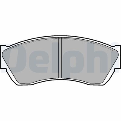 Brake Pad Set, disc brake DELPHI LP676