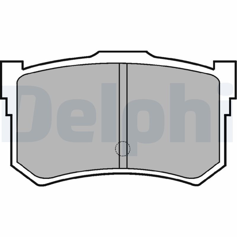DELPHI LP678 Brake Pad Set, disc brake