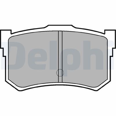 Brake Pad Set, disc brake DELPHI LP678