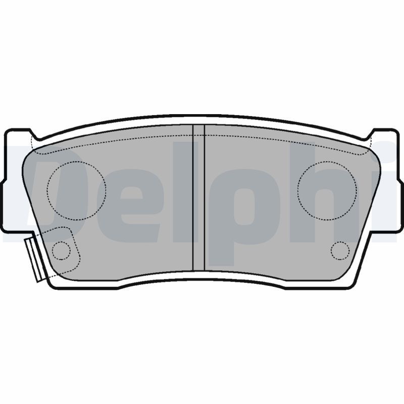 DELPHI LP684 Brake Pad Set, disc brake