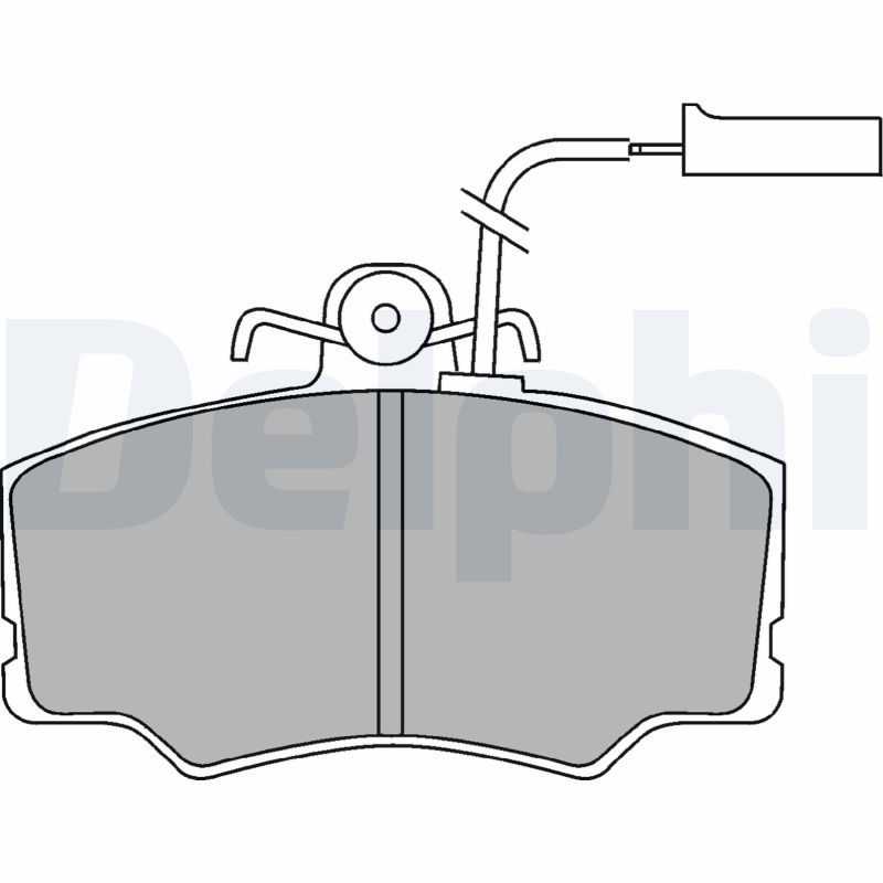 DELPHI LP692 Brake Pad Set, disc brake