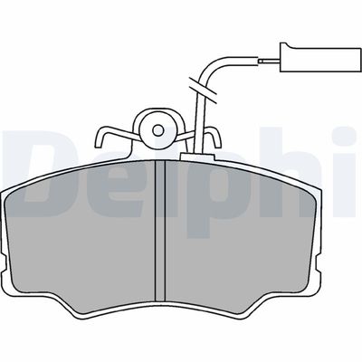 Brake Pad Set, disc brake DELPHI LP692