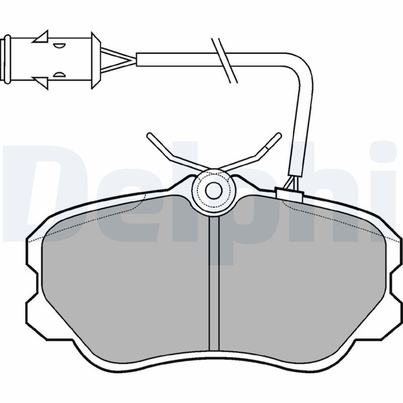 DELPHI LP693 Brake Pad Set, disc brake
