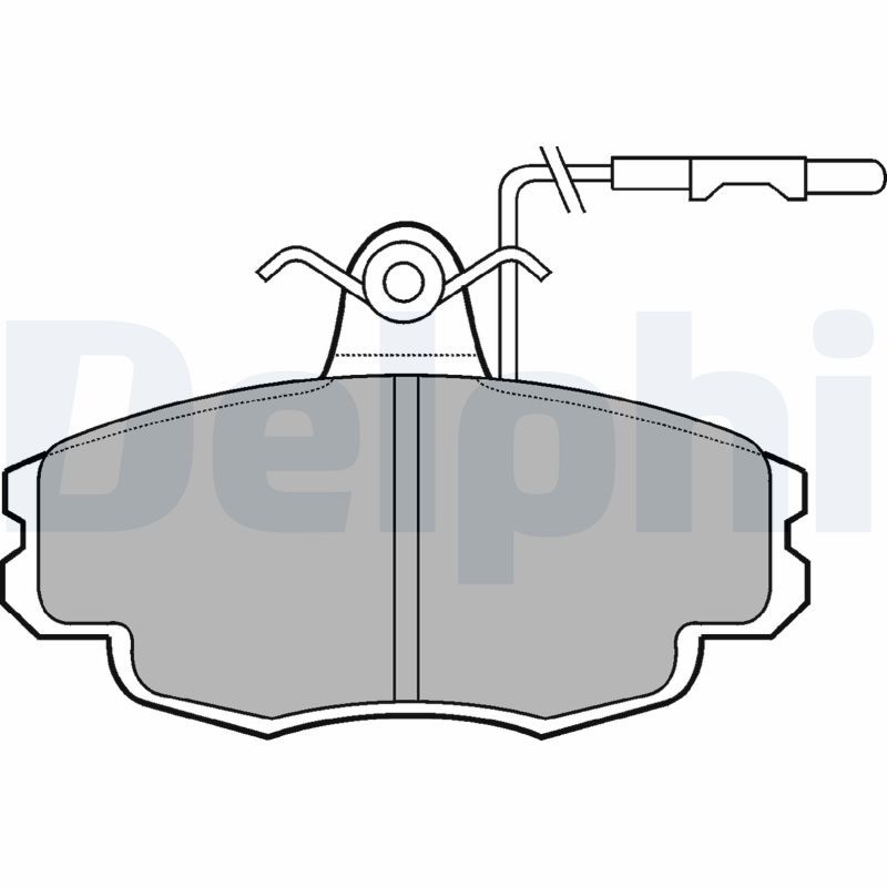 DELPHI LP695 Brake Pad Set, disc brake