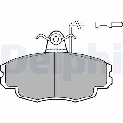 Brake Pad Set, disc brake DELPHI LP695