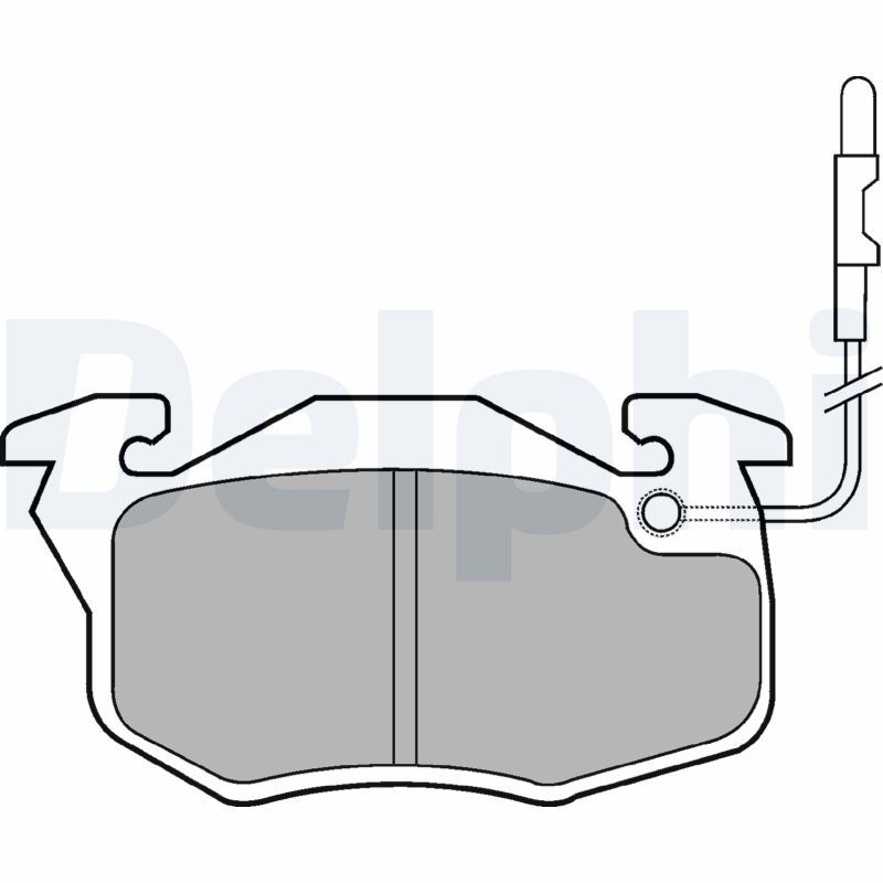 DELPHI LP696 Brake Pad Set, disc brake