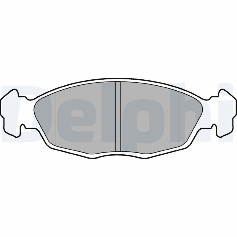 DELPHI LP702 Brake Pad Set, disc brake