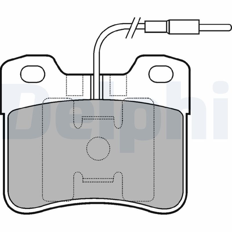 DELPHI LP703 Brake Pad Set, disc brake