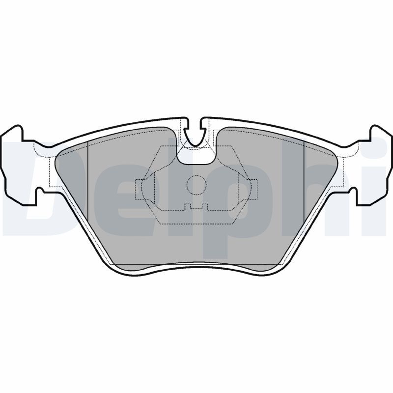 DELPHI LP705 Brake Pad Set, disc brake