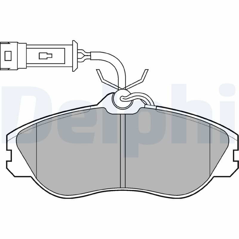 DELPHI LP706 Brake Pad Set, disc brake