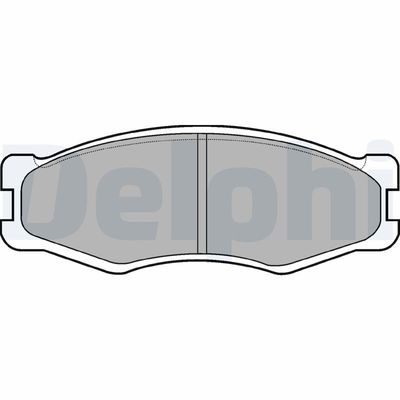 Brake Pad Set, disc brake DELPHI LP707