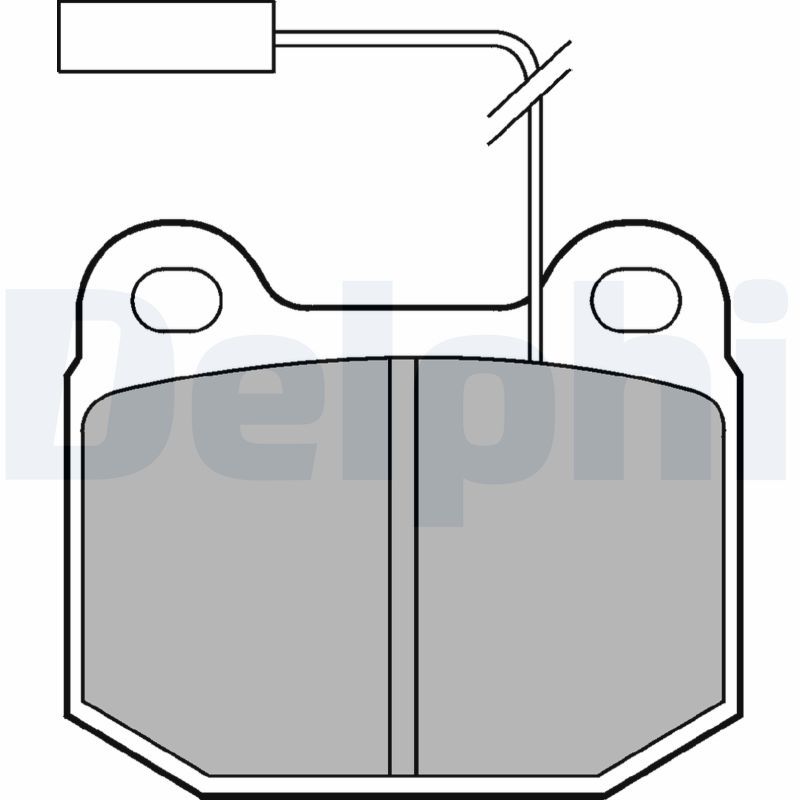 DELPHI LP712 Brake Pad Set, disc brake