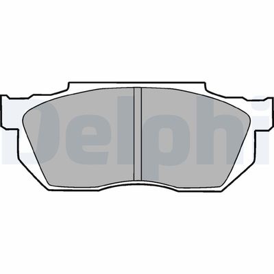 Brake Pad Set, disc brake DELPHI LP720