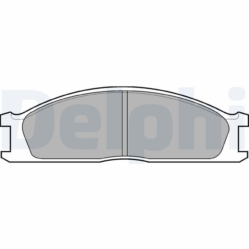 DELPHI LP726 Brake Pad Set, disc brake