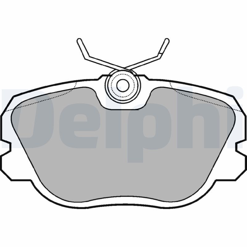 DELPHI LP731 Brake Pad Set, disc brake