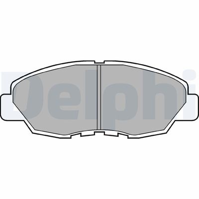 Brake Pad Set, disc brake DELPHI LP734