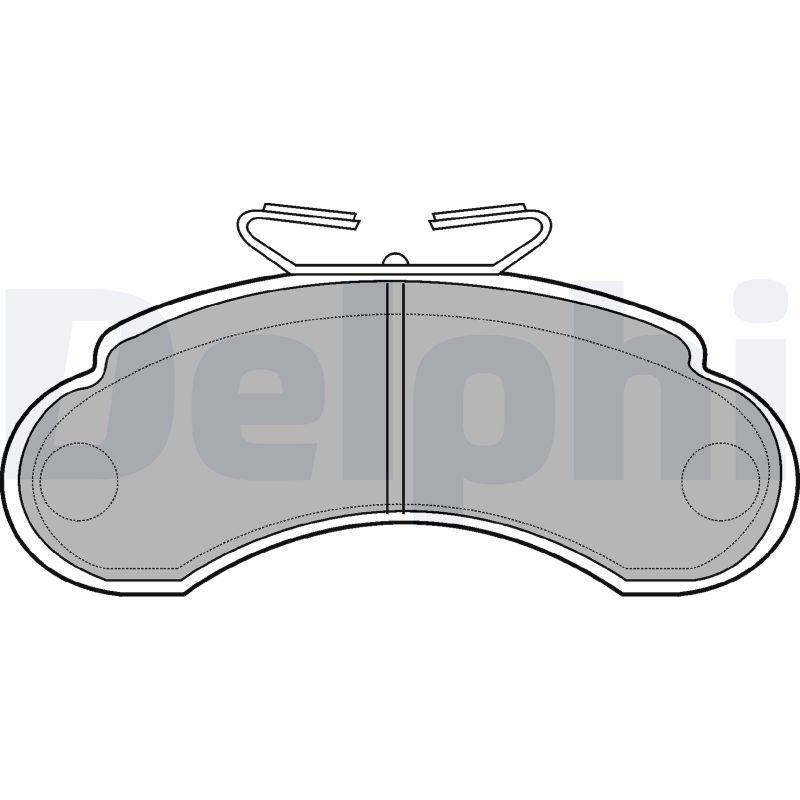 DELPHI LP735 Brake Pad Set, disc brake