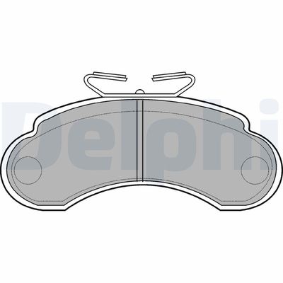 Brake Pad Set, disc brake DELPHI LP735