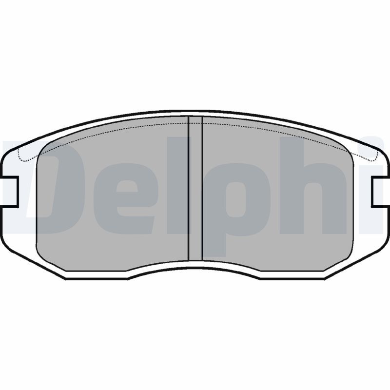 DELPHI LP736 Brake Pad Set, disc brake
