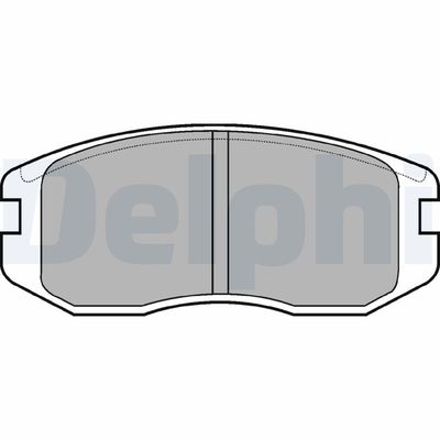 Brake Pad Set, disc brake DELPHI LP736