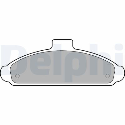Brake Pad Set, disc brake DELPHI LP738