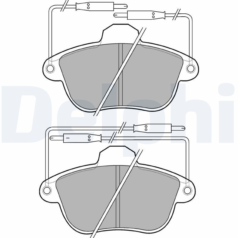 DELPHI LP741 Brake Pad Set, disc brake