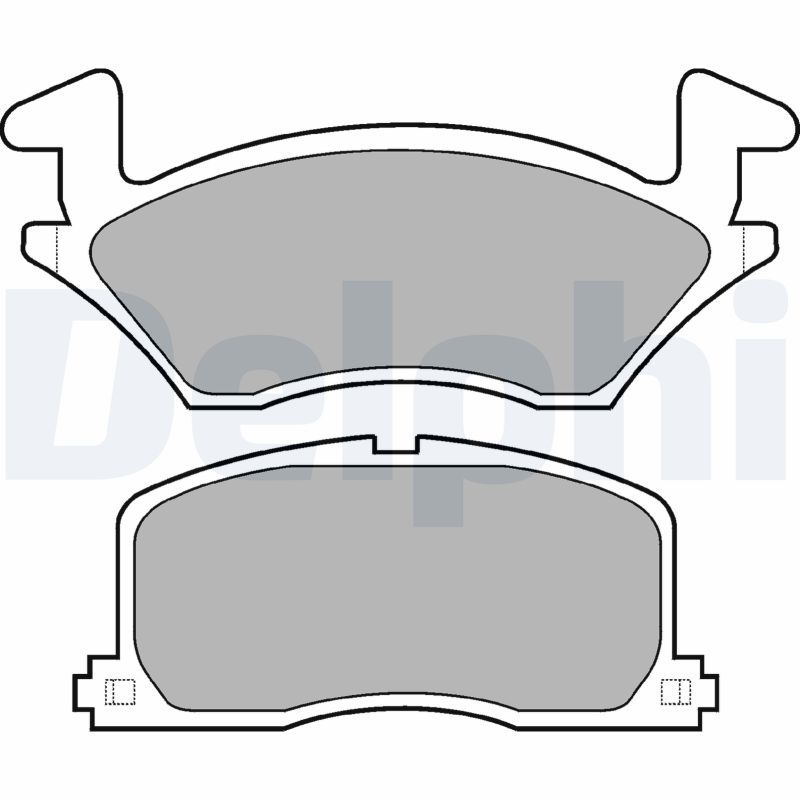 DELPHI LP742 Brake Pad Set, disc brake
