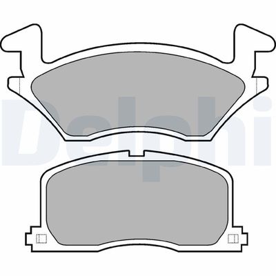 Brake Pad Set, disc brake DELPHI LP742