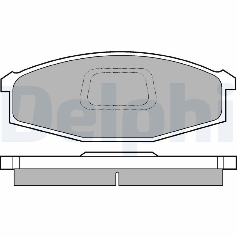 DELPHI LP745 Brake Pad Set, disc brake