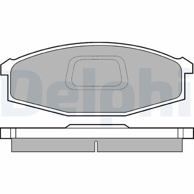 Brake Pad Set, disc brake DELPHI LP745