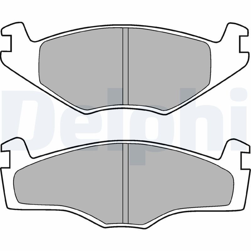 DELPHI LP755 Brake Pad Set, disc brake