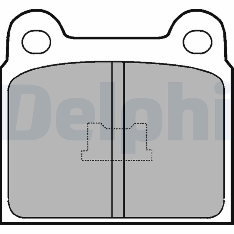 DELPHI LP76 Brake Pad Set, disc brake