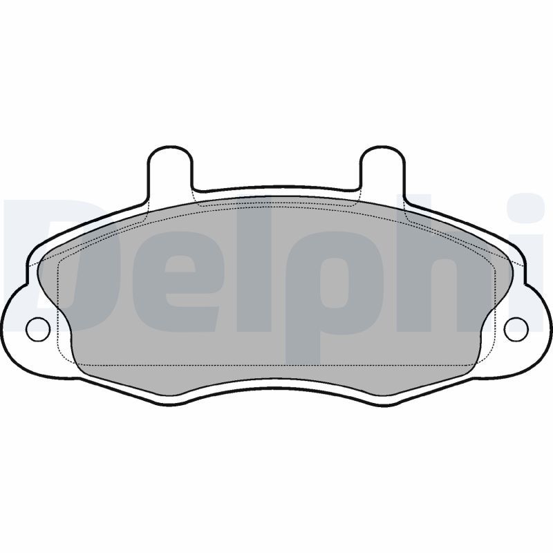 DELPHI LP766 Brake Pad Set, disc brake