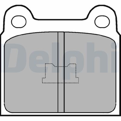 Brake Pad Set, disc brake DELPHI LP76