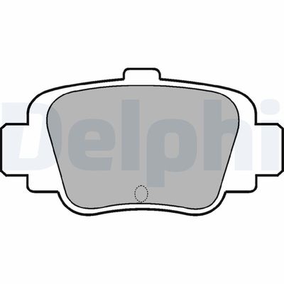 Brake Pad Set, disc brake DELPHI LP780