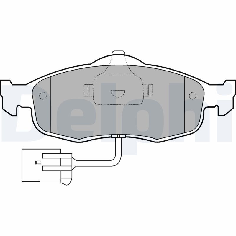 DELPHI LP781 Brake Pad Set, disc brake