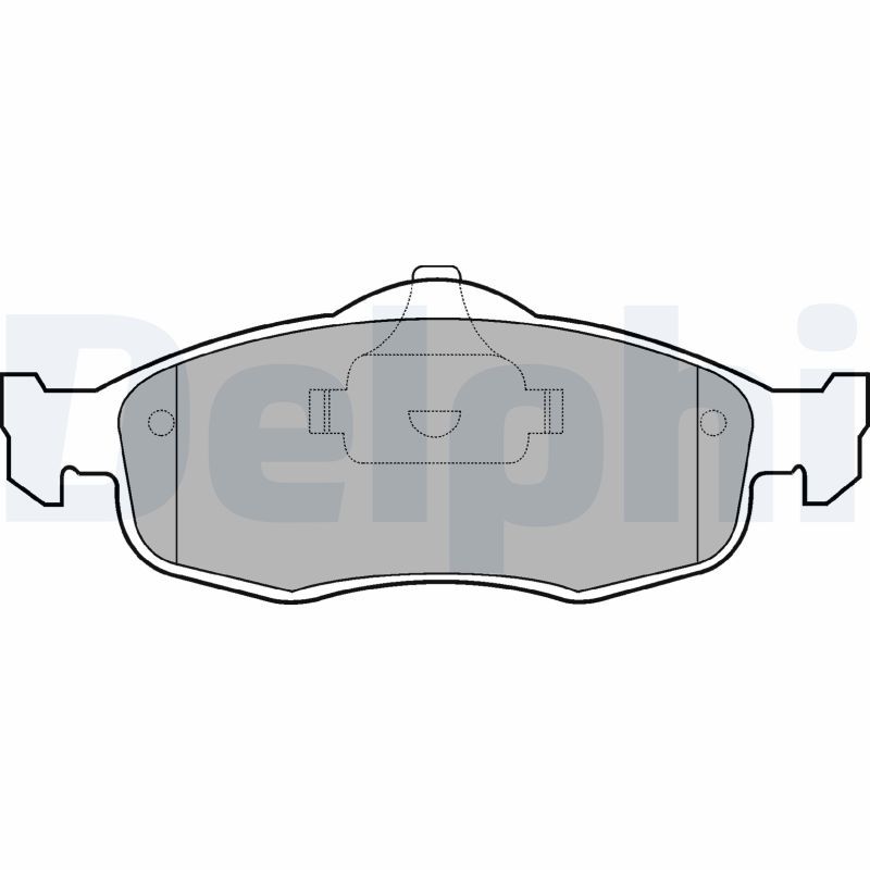 DELPHI LP782 Brake Pad Set, disc brake