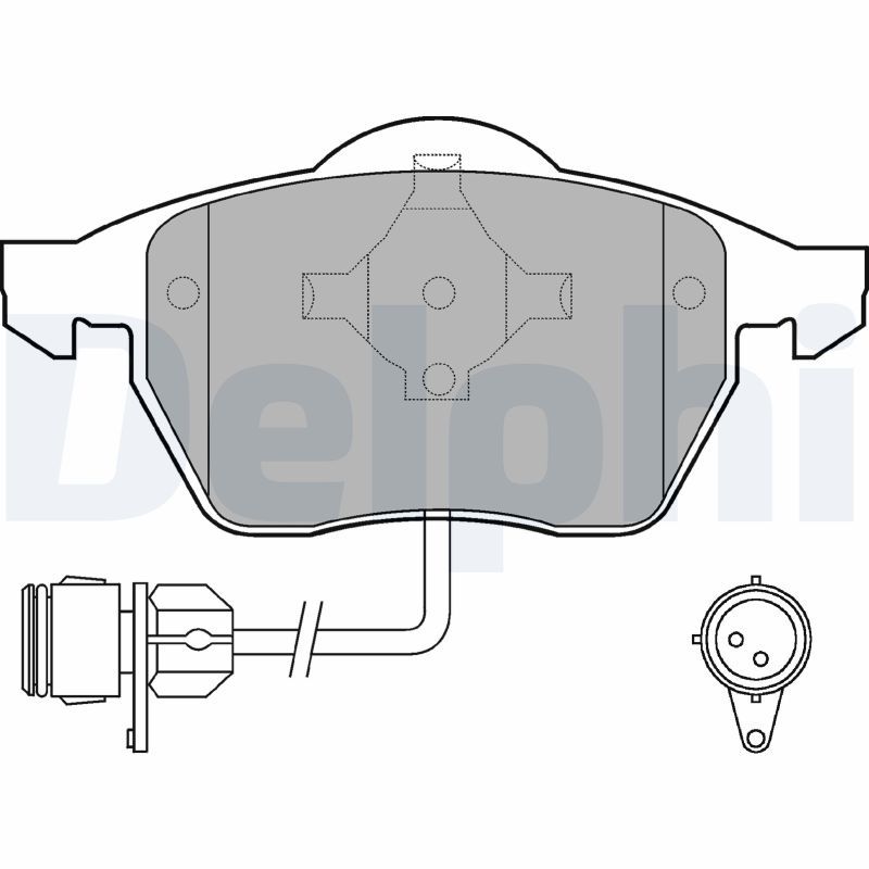 DELPHI LP784 Brake Pad Set, disc brake