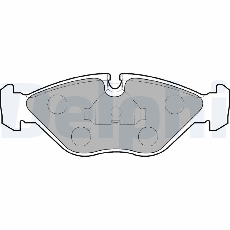 DELPHI LP786 Brake Pad Set, disc brake
