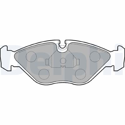 Brake Pad Set, disc brake DELPHI LP786