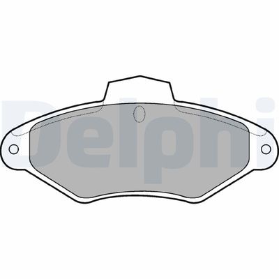 Brake Pad Set, disc brake DELPHI LP787