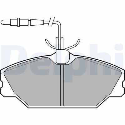 Brake Pad Set, disc brake DELPHI LP788