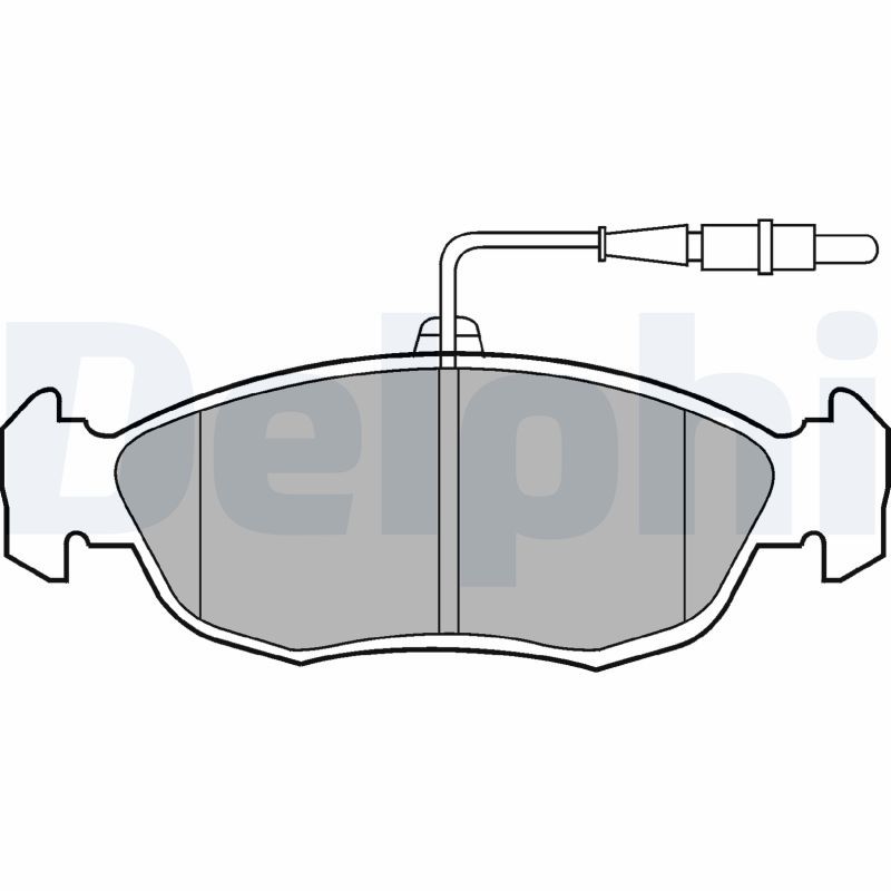 DELPHI LP793 Brake Pad Set, disc brake