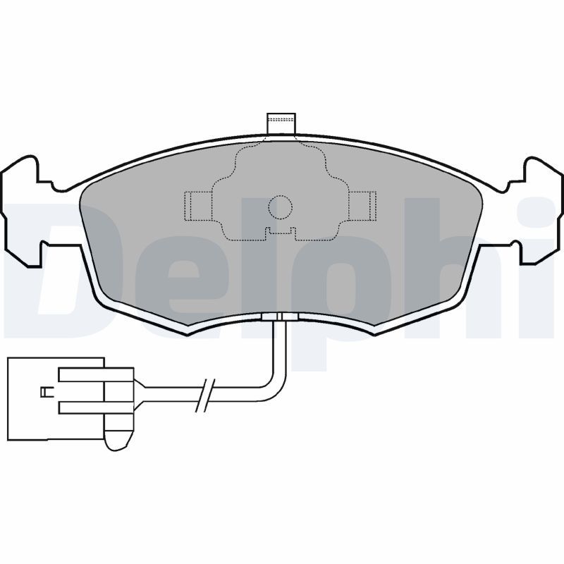 DELPHI LP794 Brake Pad Set, disc brake