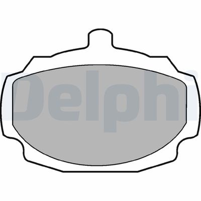 Brake Pad Set, disc brake DELPHI LP7