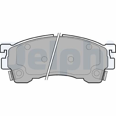 Brake Pad Set, disc brake DELPHI LP801
