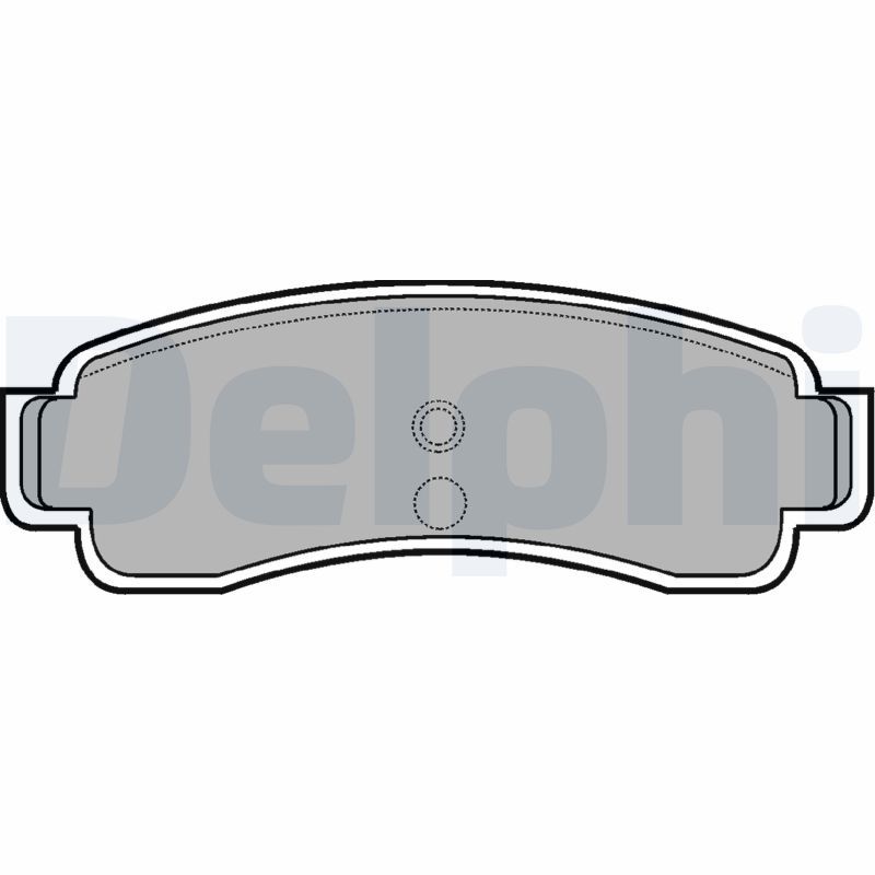 DELPHI LP806 Brake Pad Set, disc brake