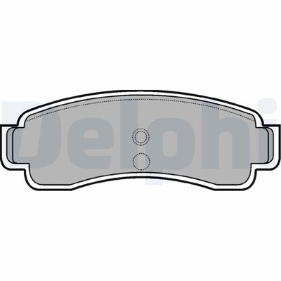 Brake Pad Set, disc brake DELPHI LP806