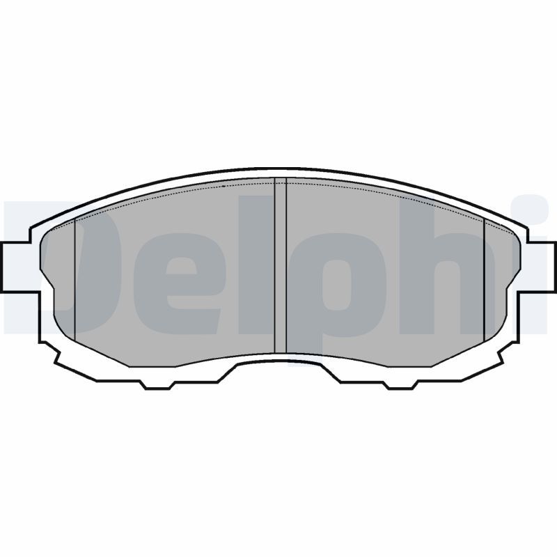 DELPHI LP812 Brake Pad Set, disc brake