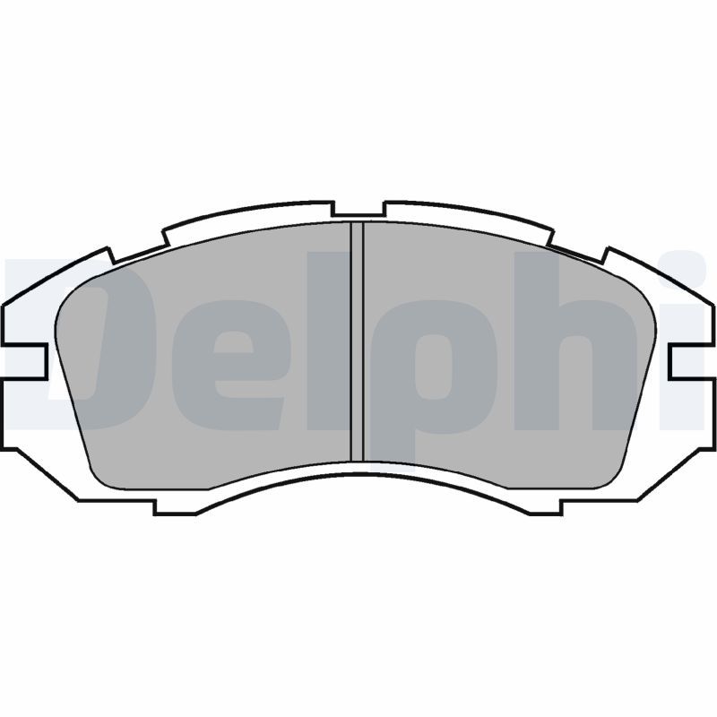 DELPHI LP813 Brake Pad Set, disc brake